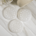 4" Selenite Zodiac Charging Plate – Crystal Coaster for Energy Cleansing & Healing