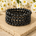 Black Shungite Bracelet (Cleansing and Elimination Toxins)