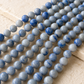 Cuentas redondas de aventurina azul de grado A de 4 mm, 6 mm, 8 mm, 10 mm, 12 mm