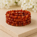 Pulseras de chip de cornalina natural, pulseras de chip de piedras preciosas de cristal suelto ~ pulsera de chip curativo