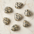 Dalmatian Jasper Pierre dégringolée A Grade, Cristaux dégringolés moyens, 1pc, 2,3,5 et 10pcs