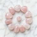 Piedra caída de cuarzo rosa Grado A, cristales caídos medianos, 1 pieza, 2, 3, 5 y 10 piezas