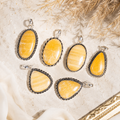 Yellow Aventurine Pendants – Natural Crystal Pendants Healing Cabochon Pendants