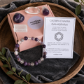 CROWN Chakra Crystals Kit, Chakra's Stones Tumbled Set, Chakra's Gift