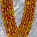 Amber Dyed Gemstone Beads, Crystal Beads for Jewelry