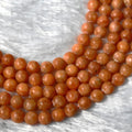 Orange Calcite Gemstone Beads, Crystal Beads for Jewelry