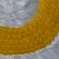 Yellow Jade Gemstone Beads, Crystal Beads for Jewelry.