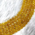 Heated Citrine Faceted Beads, Crystal Beads for Jewelry