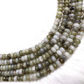 Labradorite Rondelle Beads, Crystal Beads for Jewelry