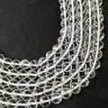 Clear Quartz Faceted Beads, Crystal Beads for Jewelry