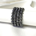Hematite Faceted Beads Bracelet, Healing Crystal Bracelet