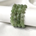 Green Aventurine Faceted Beads Bracelet, Crystal Bracelet