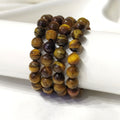 Tiger eye Faceted Beads Bracelet, Crystal Bracelet.