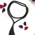 Black Obsidian Gemstone Mala, 108 Prayer Bead Mala.