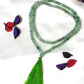 Green Fluorite Gemstone Mala, 108 Prayer Bead Mala.