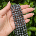 Iolite Beads, Natural Round Crystal Beads 6mm to 10mm