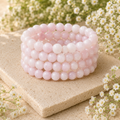 Bracelet Kunzite 6MM, 8MM, 10MM AAA Bracelet de perles rondes, Bracelet de pierres précieuses Pierres de guérison