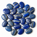 Lapis Lazuli Worry Stone pour la guérison des cristaux (Pocket Palm Stone / Thumb Stone)