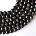 Rainbow Black Obsidian Beads, Natural Round Crystal Beads 4mm to 10mm