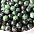 Ruby Zosite Beads, Natural Round Crystal Beads 4mm to 12mm