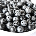Obsidiana negra copo de nieve A Grado 4 mm, 6 mm, 8 mm, 10 mm, 12 mm Cuentas redondas