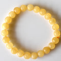 Pulsera de calcita de miel Pulsera de piedras preciosas con cuentas redondas de 4 mm, 6 mm, 8 mm, 10 mm, 12 mm en línea