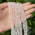 Uncut Raw Rose Quartz Crystal Chip Beads for Necklace (Creativity and Empathy).