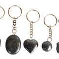 Hematite Key Chain, Gemstone Keychain Crystal Key Ring (Inspiration and Stress Relief)