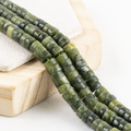 Green Jade Genuine Gemstone Spacer Beads for Bracelets, Necklaces and Gemstone jewelry.
