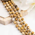 Picture Jasper Faceted Prism Cut Beads For Jewelry Making