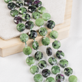 Ruby Zosite Disc Beads Crystal Healing Beads for Jewelry Making