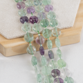 Multi Fluorite Disc Beads Crystal Healing Beads for Jewelry Making