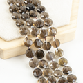 Smokey Quartz Disc Beads Crystal Healing Beads for Jewelry Making