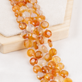 Carnelian Disc Beads Crystal Healing Beads for Jewelry Making