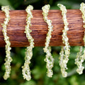 Pulseras de viruta de peridoto natural, pulseras de viruta de piedras preciosas de cristal sueltas ~ pulsera de viruta curativa