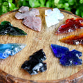 Assorted 8 Pcs Cross Arrowhead Points Set, 2 inch Mix Cross Arrowhead