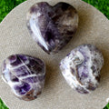 Cristal poli de coeur d'améthyste, coeur de poche de 2 pouces grand coeur en cristal gonflé