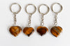 Tiger Eye Key Chain, Gemstone Keychain Crystal Key Ring (Creativity and Intuition)