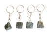 Green Jade Key Chain, Gemstone Keychain Crystal Key Ring (wisdom and balance)