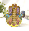 Hamsa Hand Wall & Car Hanger with Seven Chakra Stones