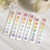 Placa de carga de selenita de 6 pulgadas con 7 signos de chakra, placa de selenita de chakra grabada para la meditación de limpieza y cristales de carga, protección