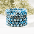 Bracelet en apatite 6 mm, bracelet en perles rondes AAA 8 mm, bracelet en pierres précieuses pierres de guérison