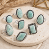 Amazonite rings – Gemstone rings Natural Crystal Healing Jewelry Collection