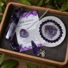 Amethyst Crystal Gift Set For Emotional Support and Protection, Real Polished Gemstones.
