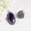Natural Amethyst Gemstone Jewelry Combo Set for Women | Ring & Pendant