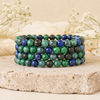 Azurite Malachite Bracelet(Insight and Self-Discipline).