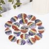 Chakra Bonded Worry Stone para la curación con cristales (Pocket Palm Stone / Thumb Stone)