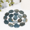 Bloodstone Worry Stone para la curación con cristales (Pocket Palm Stone / Thumb Stone)