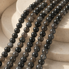 Black Obsidian Beads, Natural Round Crystal Beads 4mm to 14mm