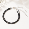 Black Tourmaline Anklet – Natural Crystal Protection Jewelry